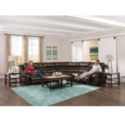 Bergamo Leather Reclining Sectional by Catnapper