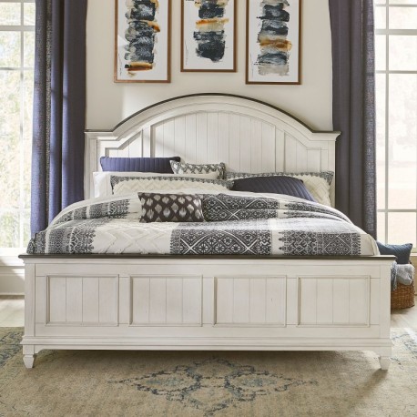 Allyson Park King Arched Panel Bed