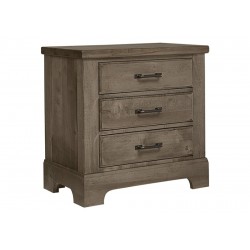 Cool Rustic 2 Drawer Night Stand