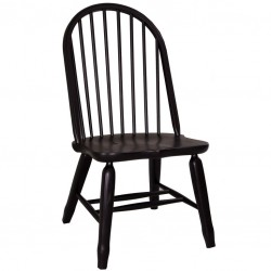 Treasures Bow Back Side Chair - Black