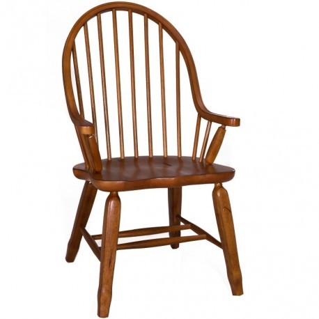 Treasures Bow Back Arm Chair - Oak